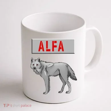 ALFA Wolf Coffee Mug back