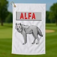 ALFA Wolf Golf Towel thumb 1