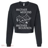 Another Weekend Another Mountain Cropped Pullover Crew thumb 0