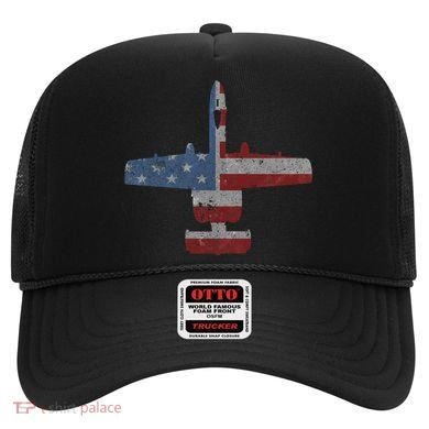 A10 Warthog Airplane American Flag Design Hat