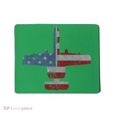 A10 Warthog Airplane American Flag Design Mousepad