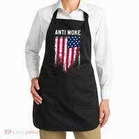Anti Woke American Flag Patriotic Cancel Cancel Culture Apron thumb 2