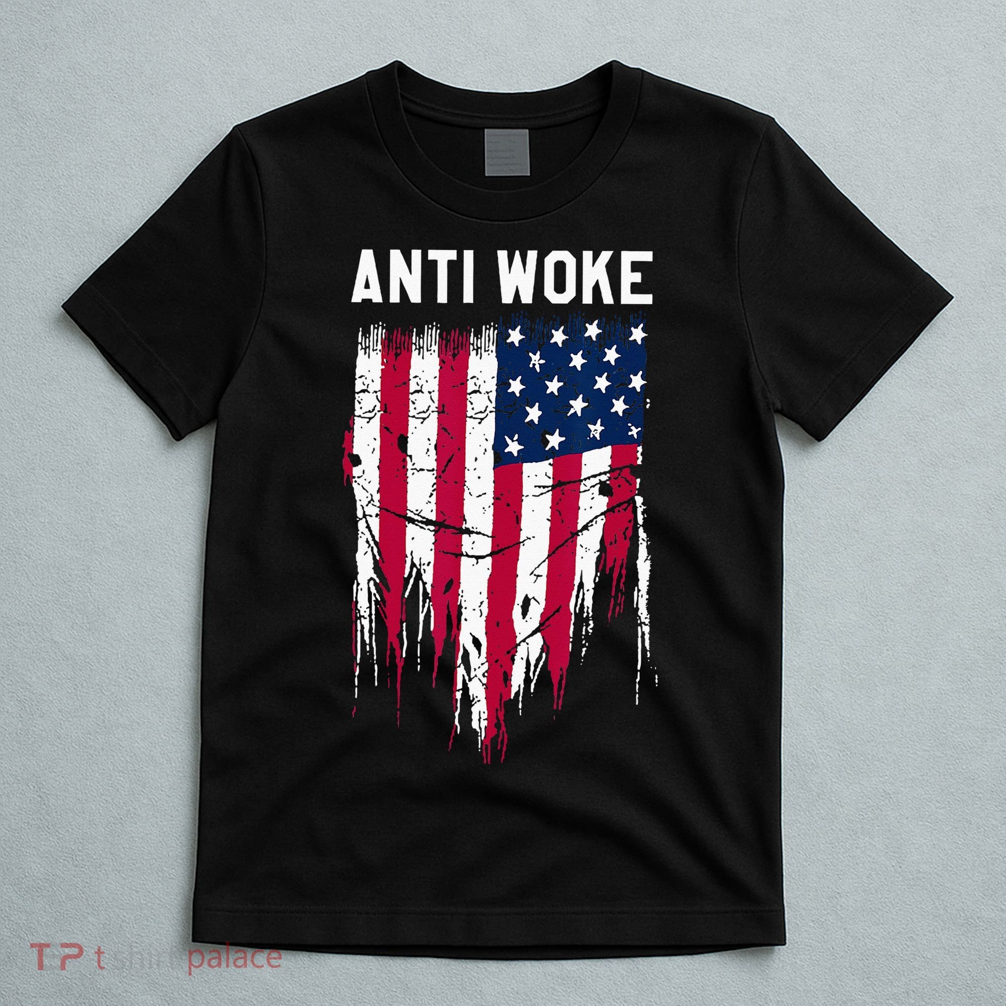 Anti Woke American Flag Patriotic Cancel Cancel Culture T-Shirt