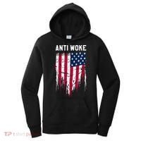 Anti Woke American Flag Patriotic Cancel Cancel Culture Women's Hoodie thumb 0