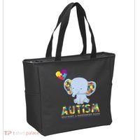 Autism Walking A Different Path Elephant Tote Bag thumb 2