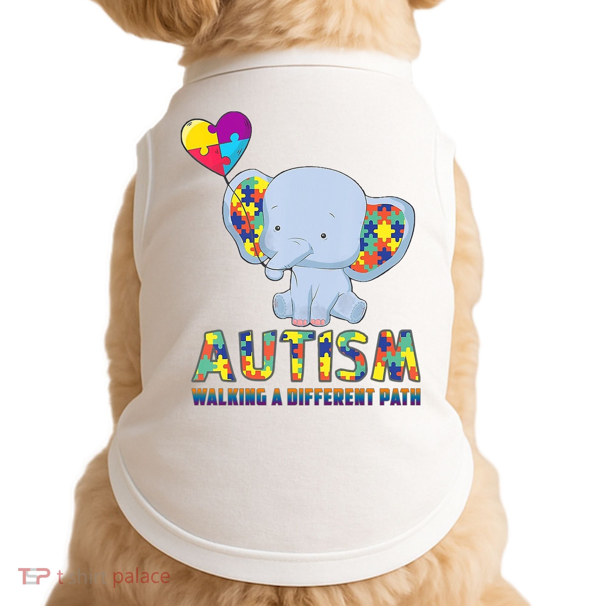 Autism Walking A Different Path Elephant Doggie Tank