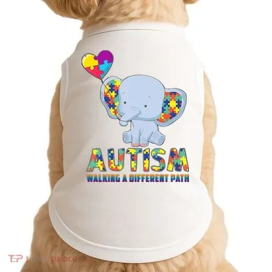 Autism Walking A Different Path Elephant Doggie Tank