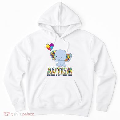 Autism Walking A Different Path Elephant Hoodie