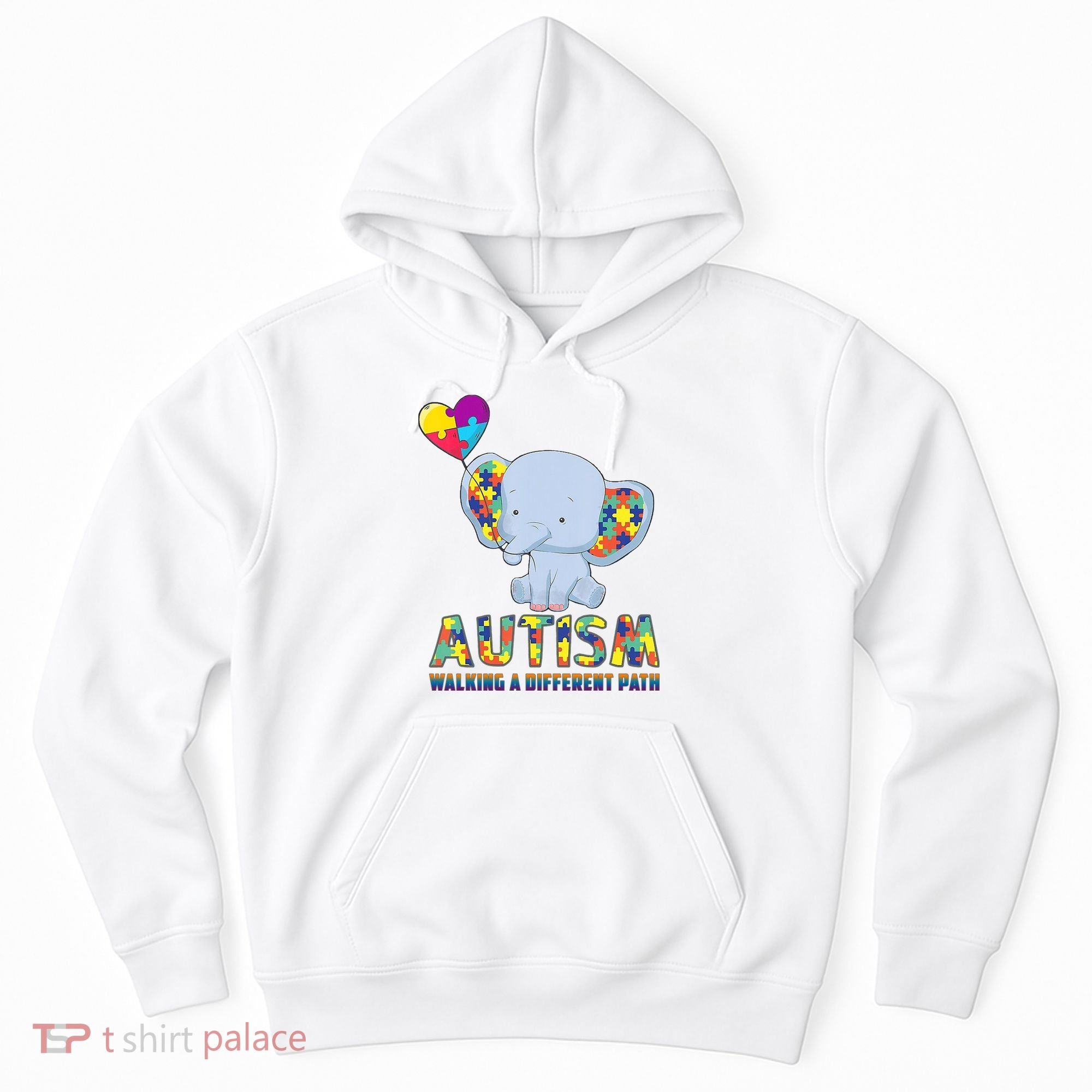Autism Walking A Different Path Elephant Hoodie