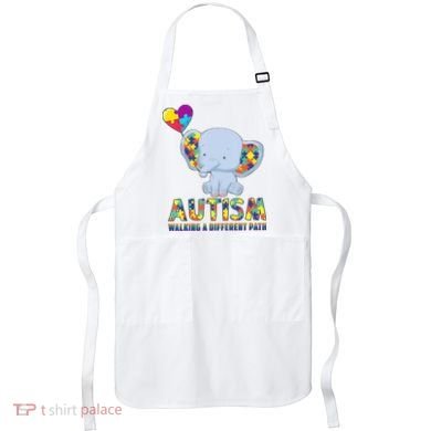 Autism Walking A Different Path Elephant Apron