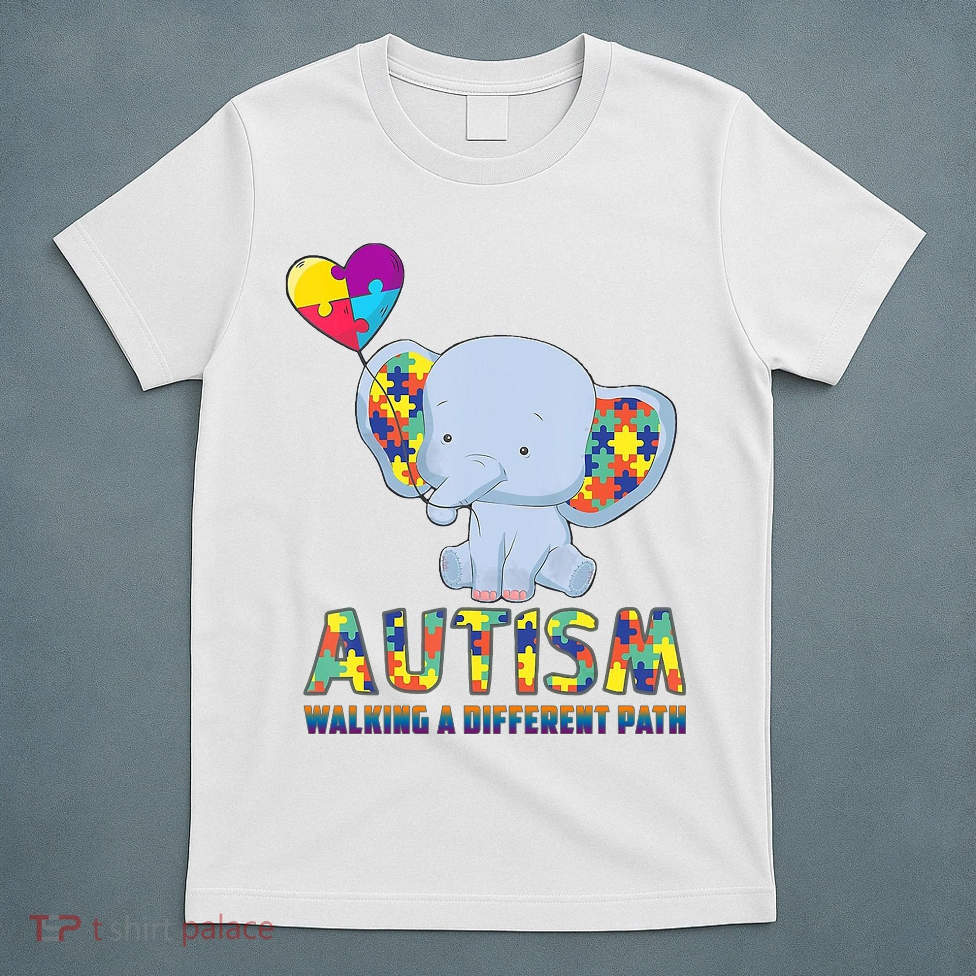 Autism Walking A Different Path Elephant T-Shirt