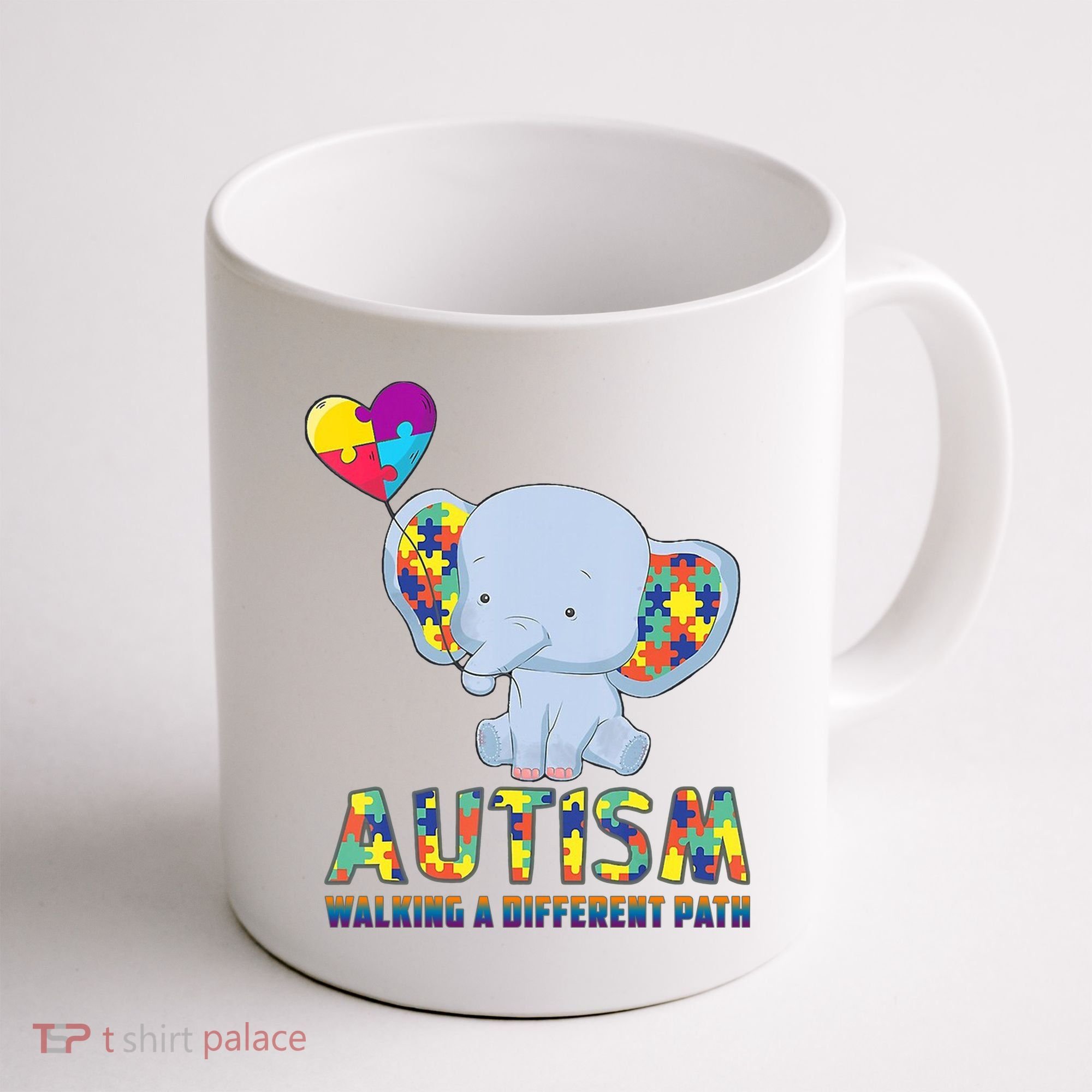 Autism Walking A Different Path Elephant Coffee Mug