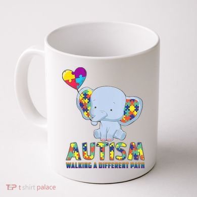 Autism Walking A Different Path Elephant Coffee Mug