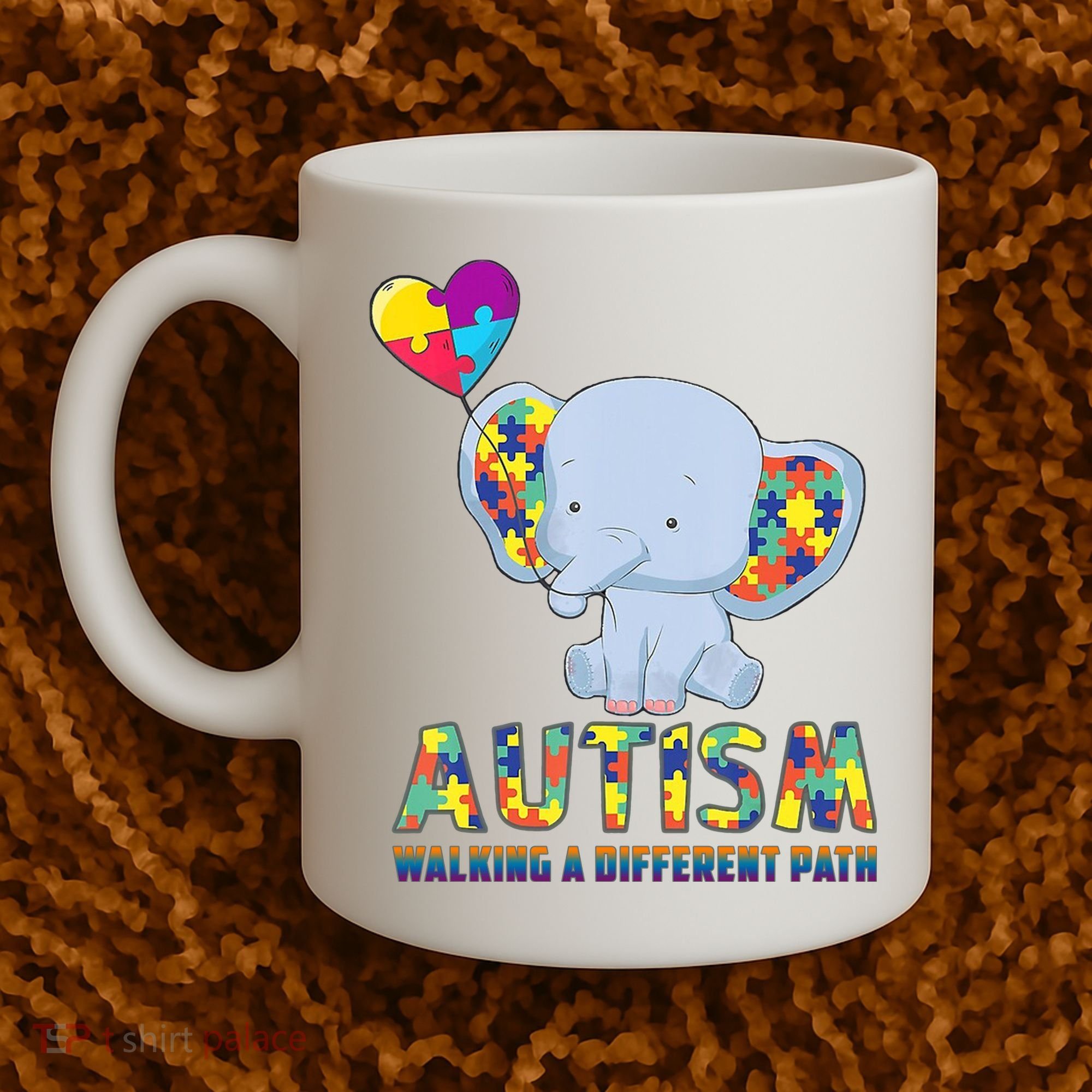Autism Walking A Different Path Elephant Coffee Mug