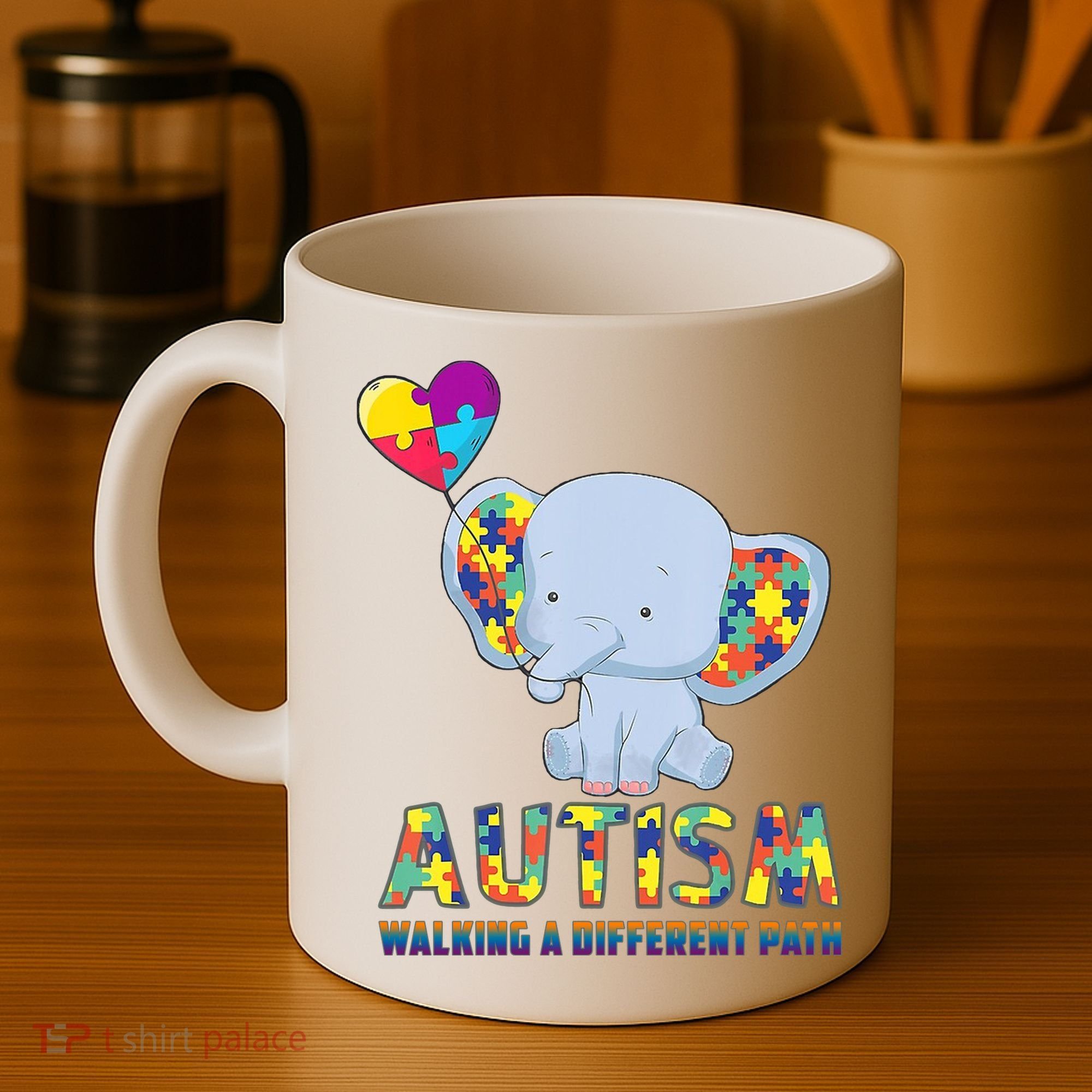 Autism Walking A Different Path Elephant Coffee Mug