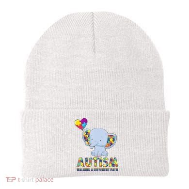 Autism Walking A Different Path Elephant Beanie