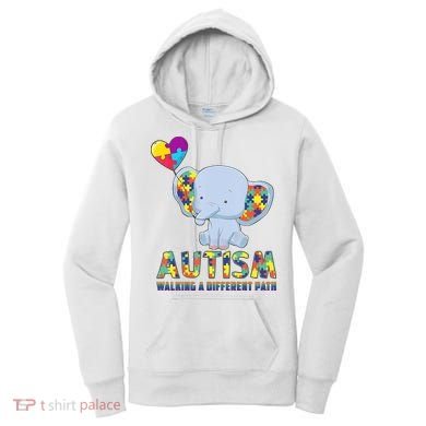 Autism Walking A Different Path Elephant Women's Hoodie