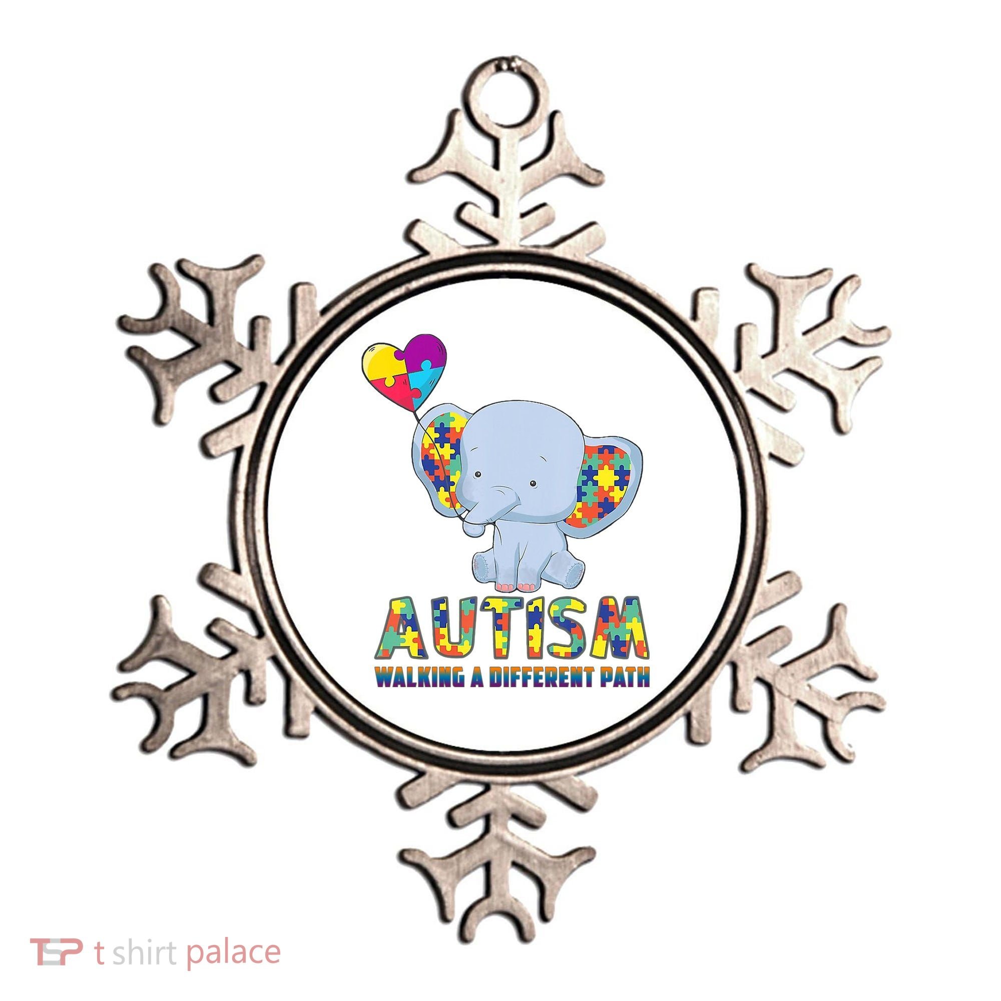 Autism Walking A Different Path Elephant Ornament