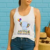 Autism Walking A Different Path Elephant Women's Tank Top thumb 2