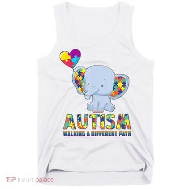 Autism Walking A Different Path Elephant Tank Top
