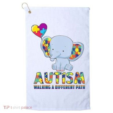 Autism Walking A Different Path Elephant Golf Towel