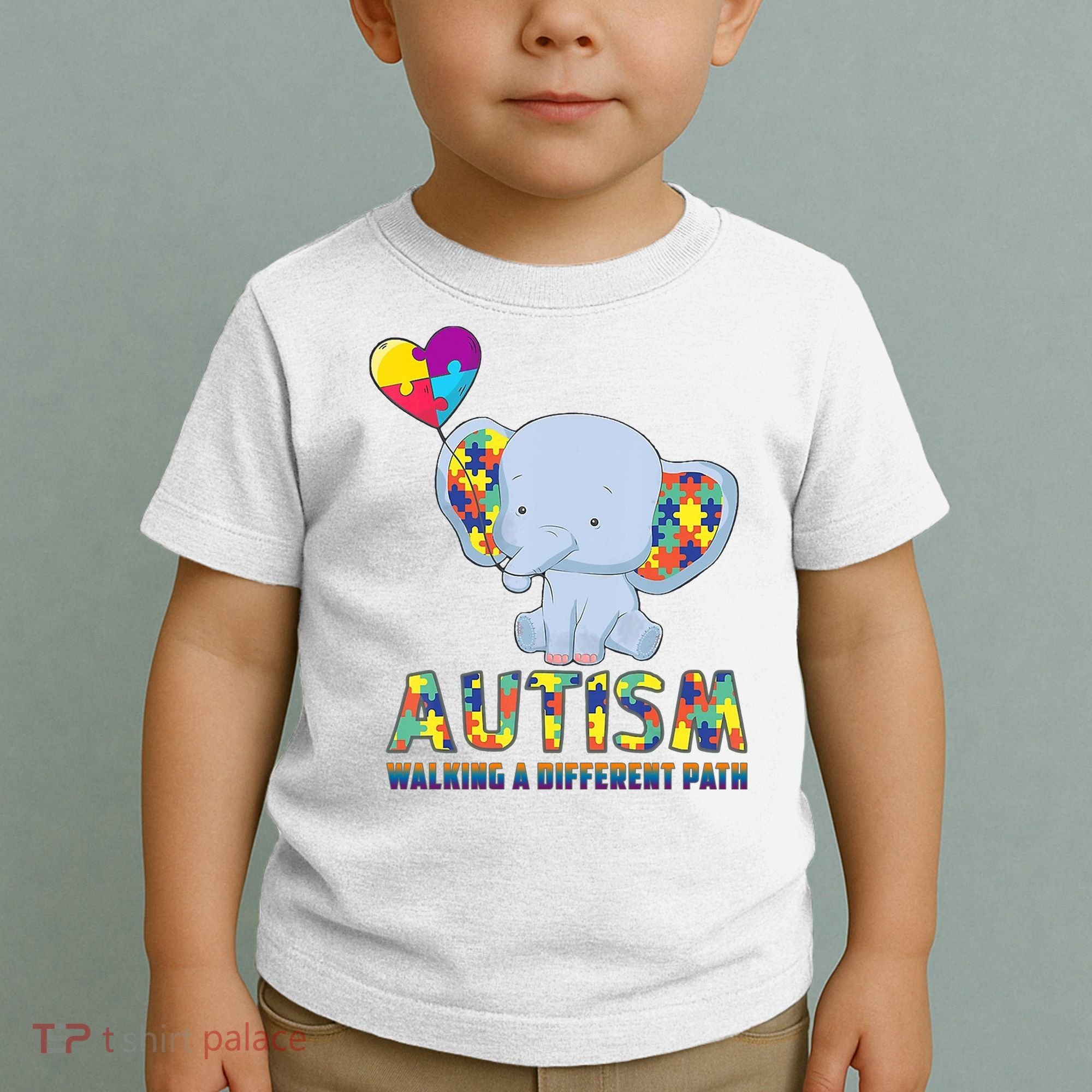 Autism Walking A Different Path Elephant Toddler T-Shirt
