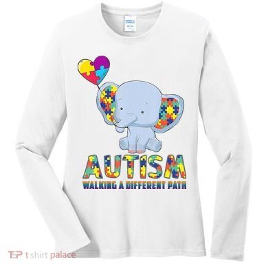 Autism Walking A Different Path Elephant Women's Long Sleeve Shirt
