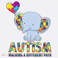 Autism Walking A Different Path Elephant Women's Long Sleeve Shirt thumb 2