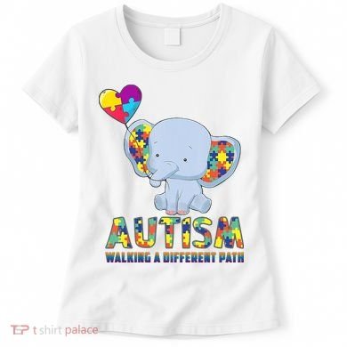 Autism Walking A Different Path Elephant Women's T-Shirt