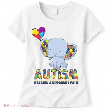 Autism Walking A Different Path Elephant Women's T-Shirt