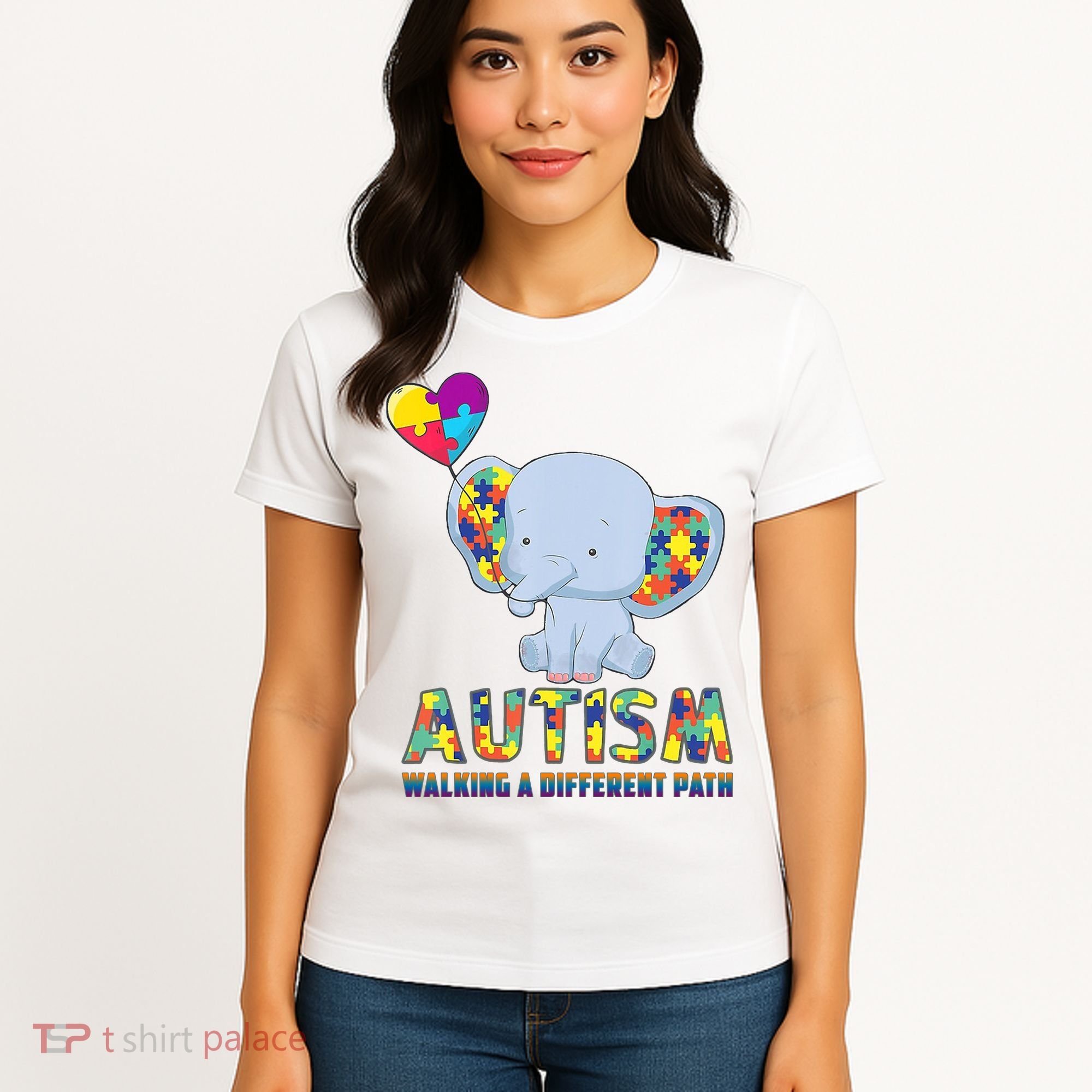 Autism Walking A Different Path Elephant Women's T-Shirt