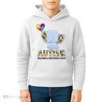 Autism Walking A Different Path Elephant Kids Hoodie thumb 4