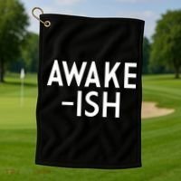 Awake-ish Golf Towel thumb 1
