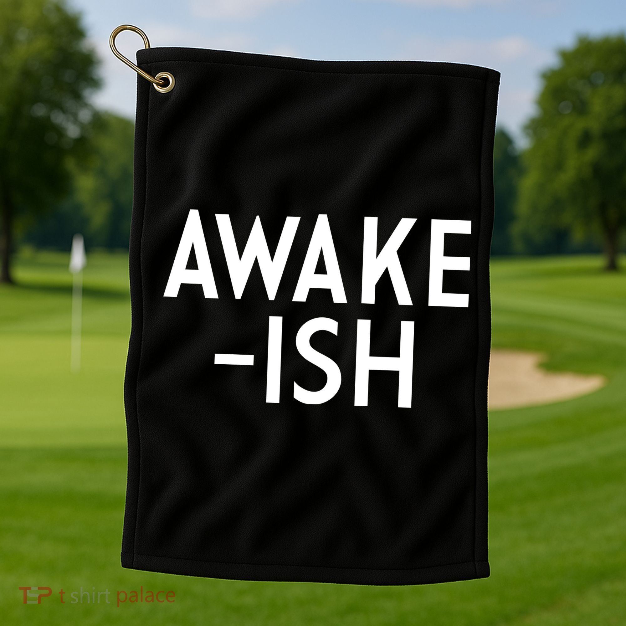 Awake-ish Golf Towel