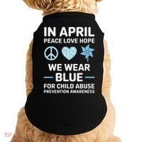 April Wear Blue Child Abuse Prevention Child Abuse Doggie Tank thumb 0