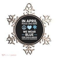 April Wear Blue Child Abuse Prevention Child Abuse Ornament thumb 0
