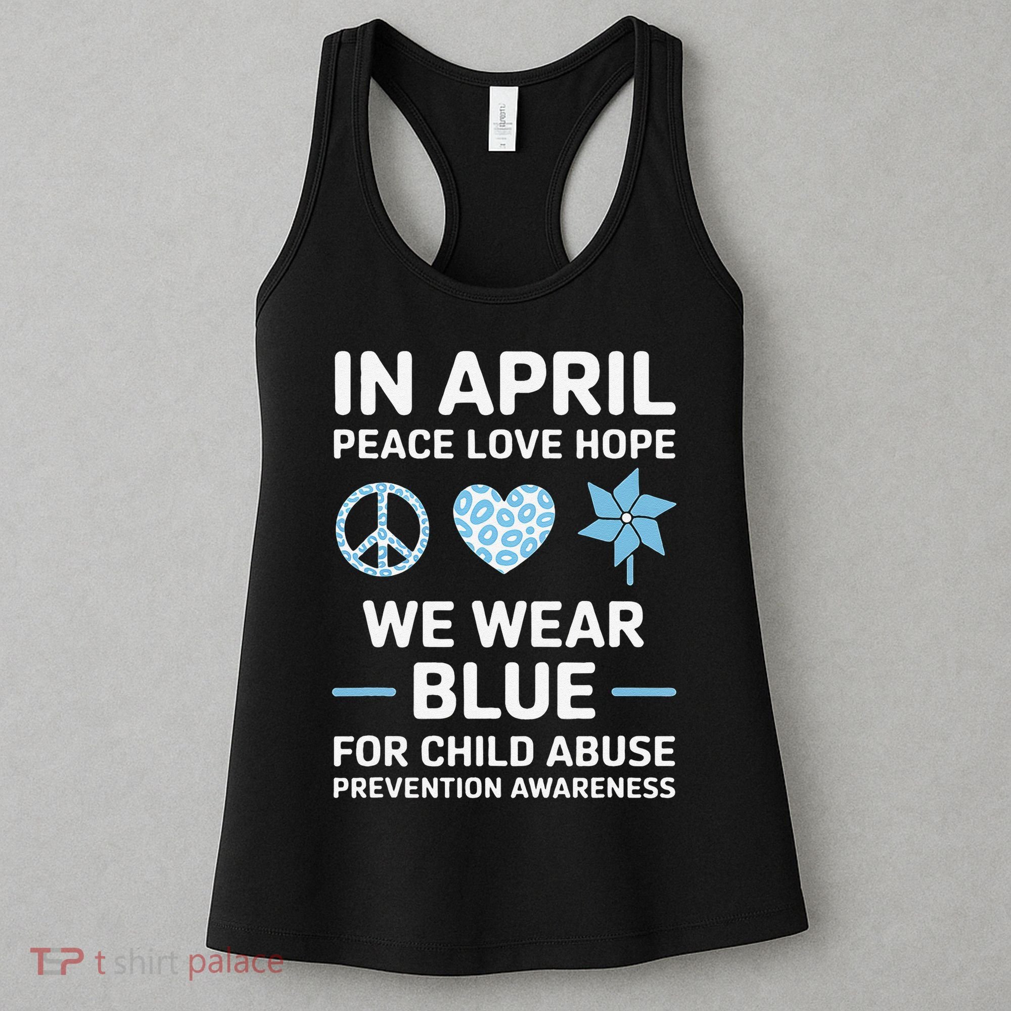 April Wear Blue Child Abuse Prevention Child Abuse Women's Tank Top