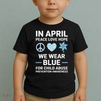 April Wear Blue Child Abuse Prevention Child Abuse Toddler T-Shirt thumb 2