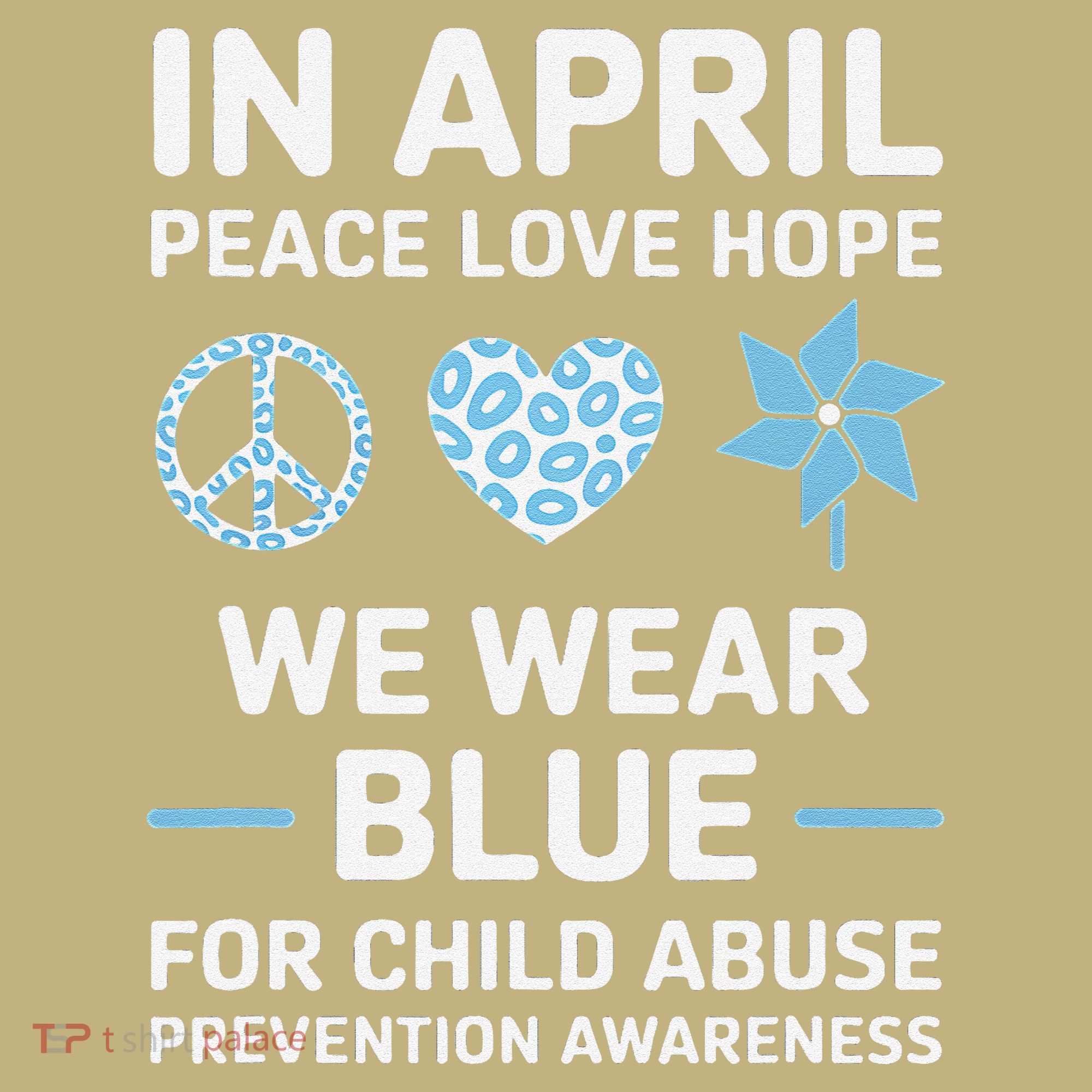 April Wear Blue Child Abuse Prevention Child Abuse Long Sleeve Shirt