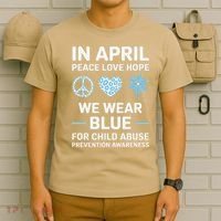 April Wear Blue Child Abuse Prevention Child Abuse T-Shirt thumb 6