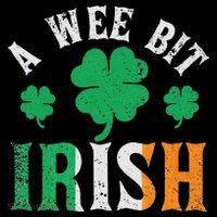 A Wee Bit Irish Saint Patrick's Day Ireland Flag Shamrock Coffee Mug thumb 5