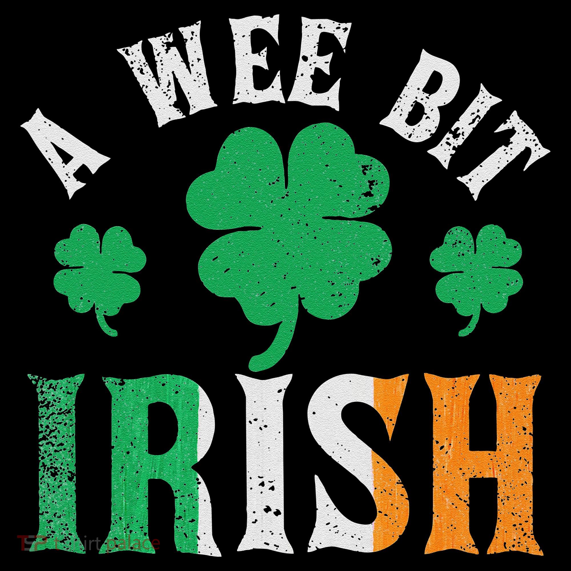A Wee Bit Irish Saint Patrick's Day Ireland Flag Shamrock Coffee Mug