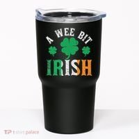 A Wee Bit Irish Saint Patrick's Day Ireland Flag Shamrock Tumbler thumb 0