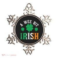 A Wee Bit Irish Saint Patrick's Day Ireland Flag Shamrock Ornament thumb 0