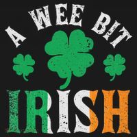 A Wee Bit Irish Saint Patrick's Day Ireland Flag Shamrock Ornament thumb 1