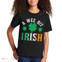 A Wee Bit Irish Saint Patrick's Day Ireland Flag Shamrock Kids T-Shirt thumb 2
