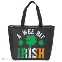 A Wee Bit Irish Saint Patrick's Day Ireland Flag Shamrock Tote Bag thumb 0