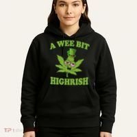 A Wee Bit Highrish Funny 420 Weed Marijuana St Patricks Day Hoodie thumb 5