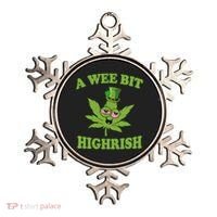 A Wee Bit Highrish Funny 420 Weed Marijuana St Patricks Day Ornament thumb 0