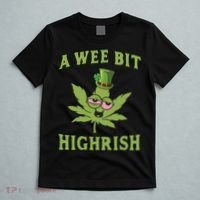 A Wee Bit Highrish Lucky Shamrock Funny St Patricks Day T-Shirt thumb 5
